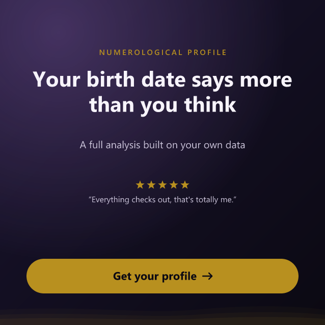 Numerology Portrait: a full analysis based on your birth date and name. Get your portrait.