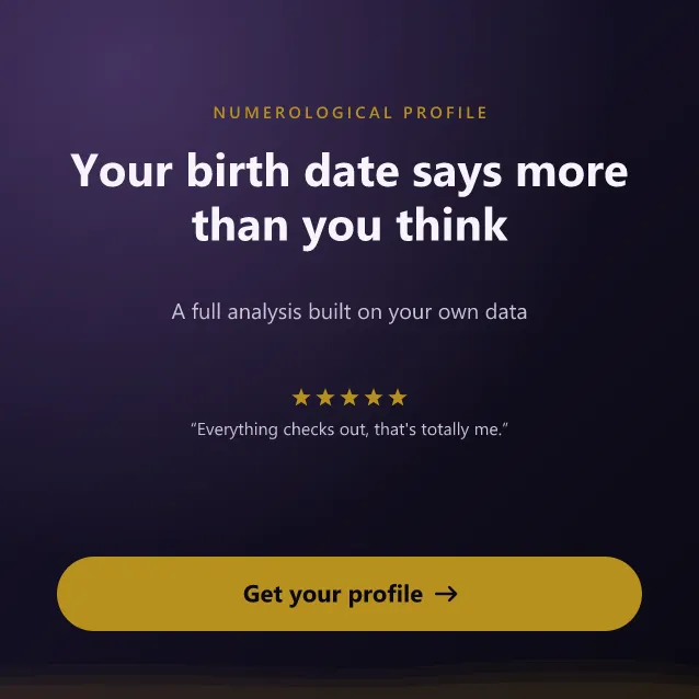 Numerology Portrait: a full analysis based on your birth date and name. Get your portrait.
