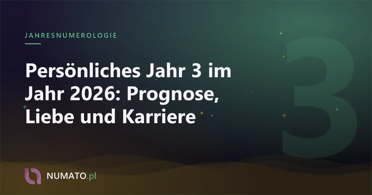 Persönliches Jahr 3 im Jahr 2026: Prognose, Liebe und Karriere