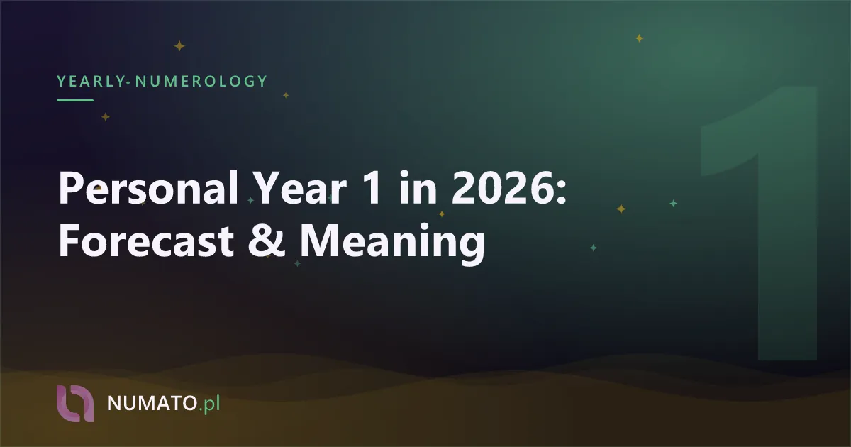 Personal Year 1 in 2026: Forecast & Meaning