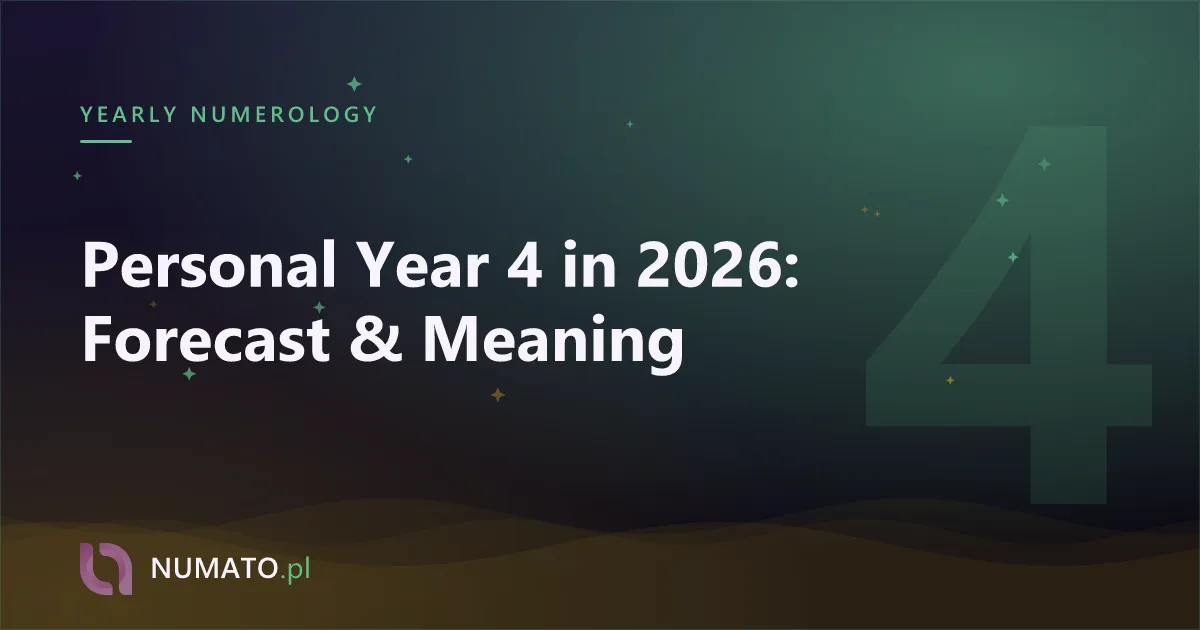Personal Year 4 in 2026: Forecast & Meaning