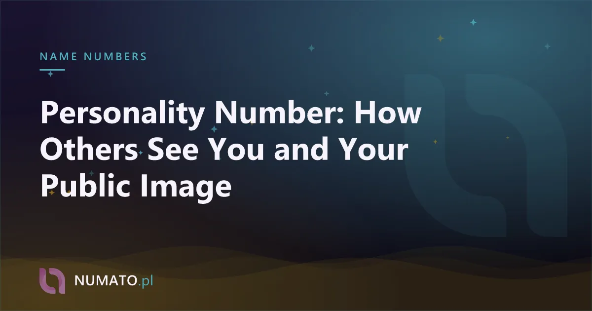 Personality Number: How Others See You and Your Public Image