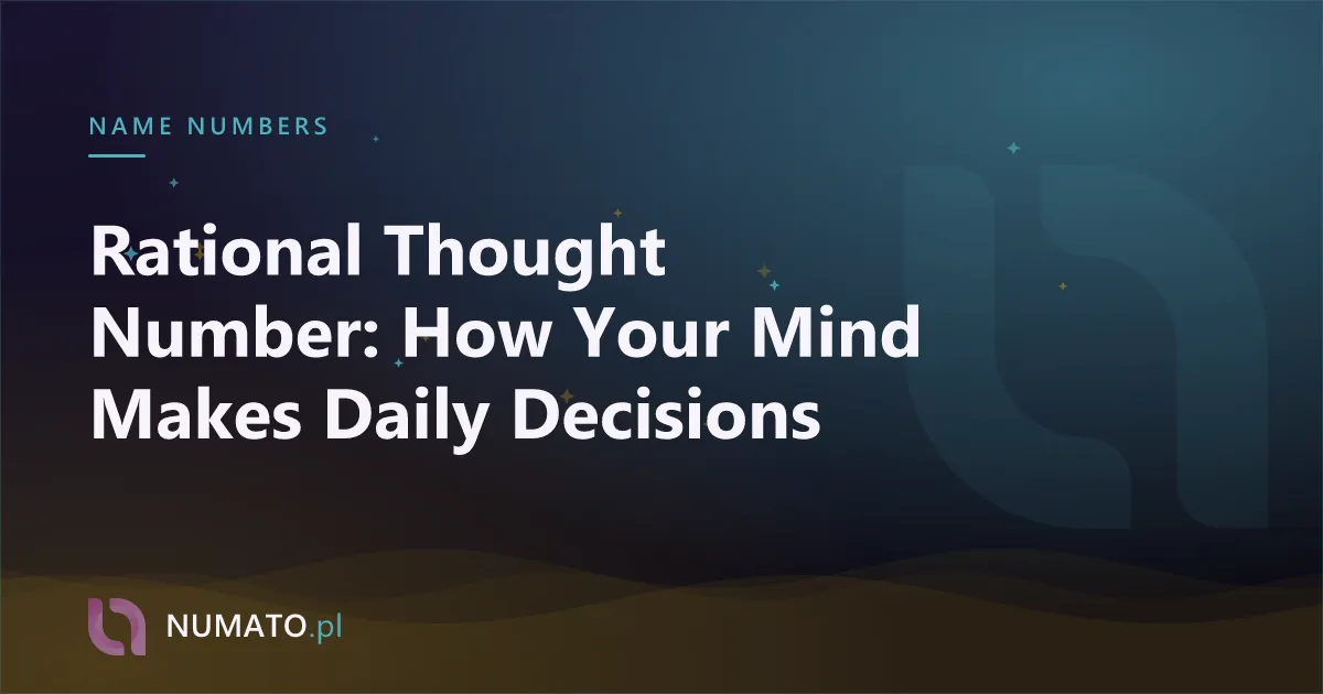 Rational Thought Number: How Your Mind Makes Daily Decisions