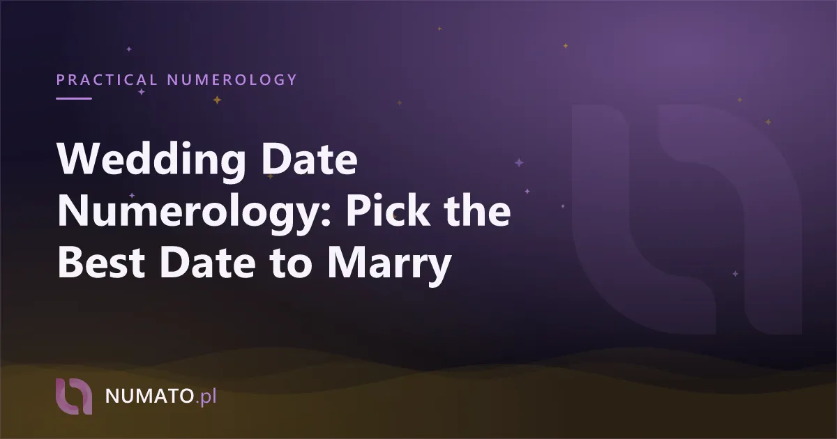Wedding Date Numerology: Pick the Best Date to Marry