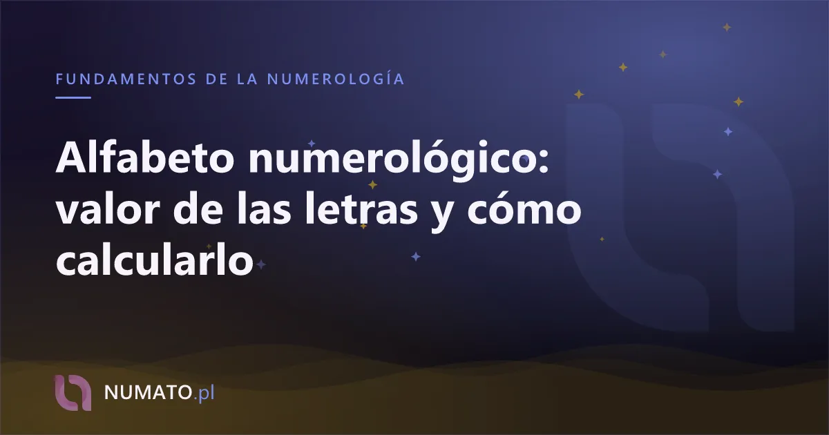 Alfabeto numerológico: valor de las letras y cómo calcularlo
