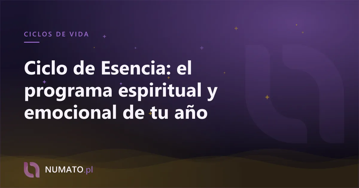 Ciclo de Esencia: el programa espiritual y emocional de tu año