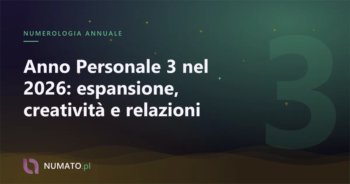 Anno Personale 3 nel 2026: espansione, creatività e relazioni