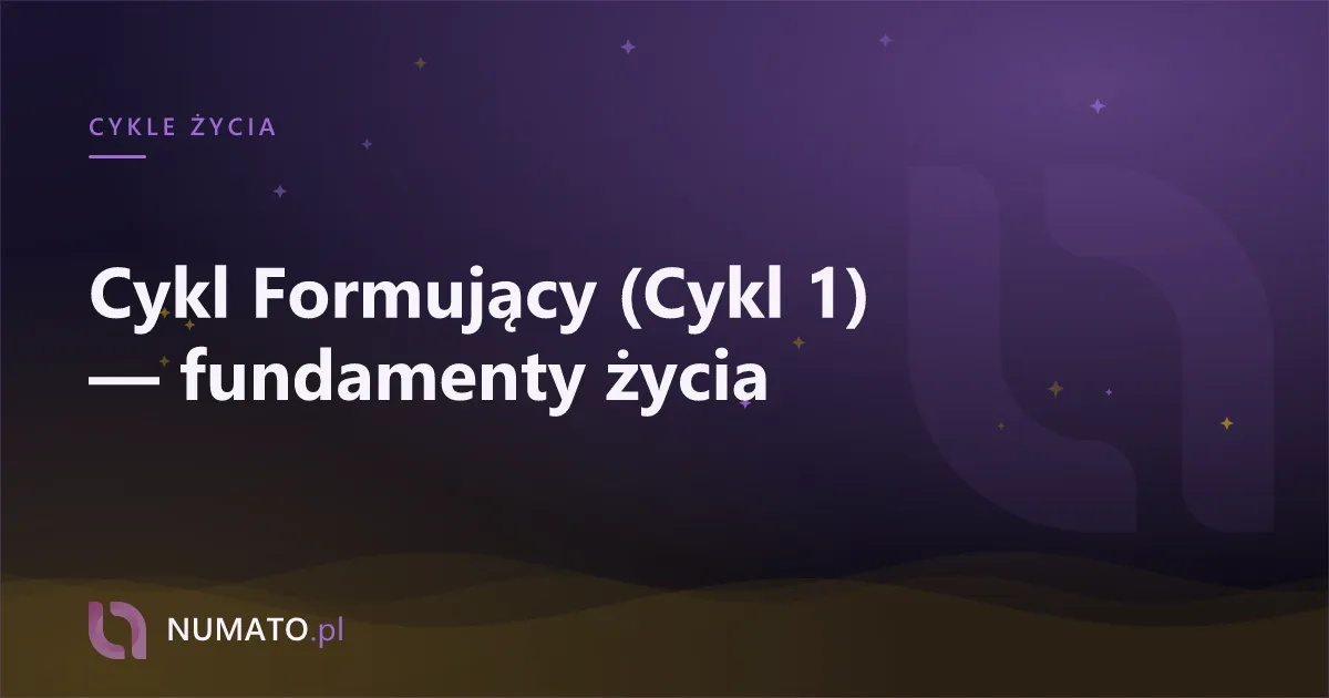 Cykl Formujący (Cykl 1) — fundamenty życia