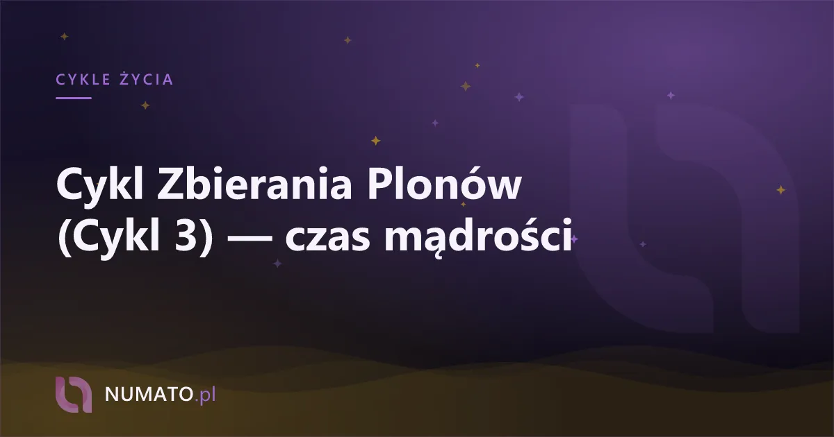 Cykl Zbierania Plonów (Cykl 3) — czas mądrości