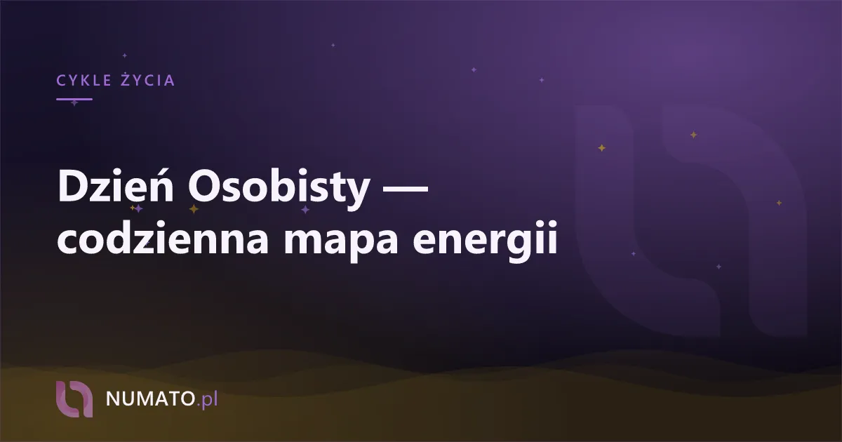 Dzień Osobisty — codzienna mapa energii