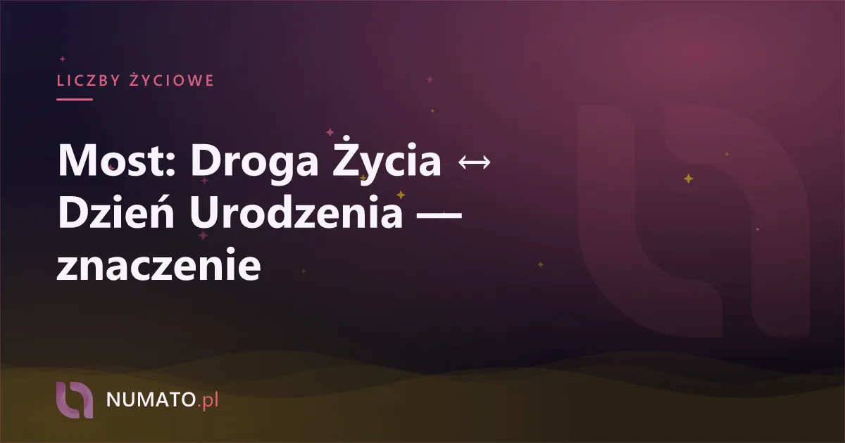 Most: Droga Życia ↔ Dzień Urodzenia — znaczenie