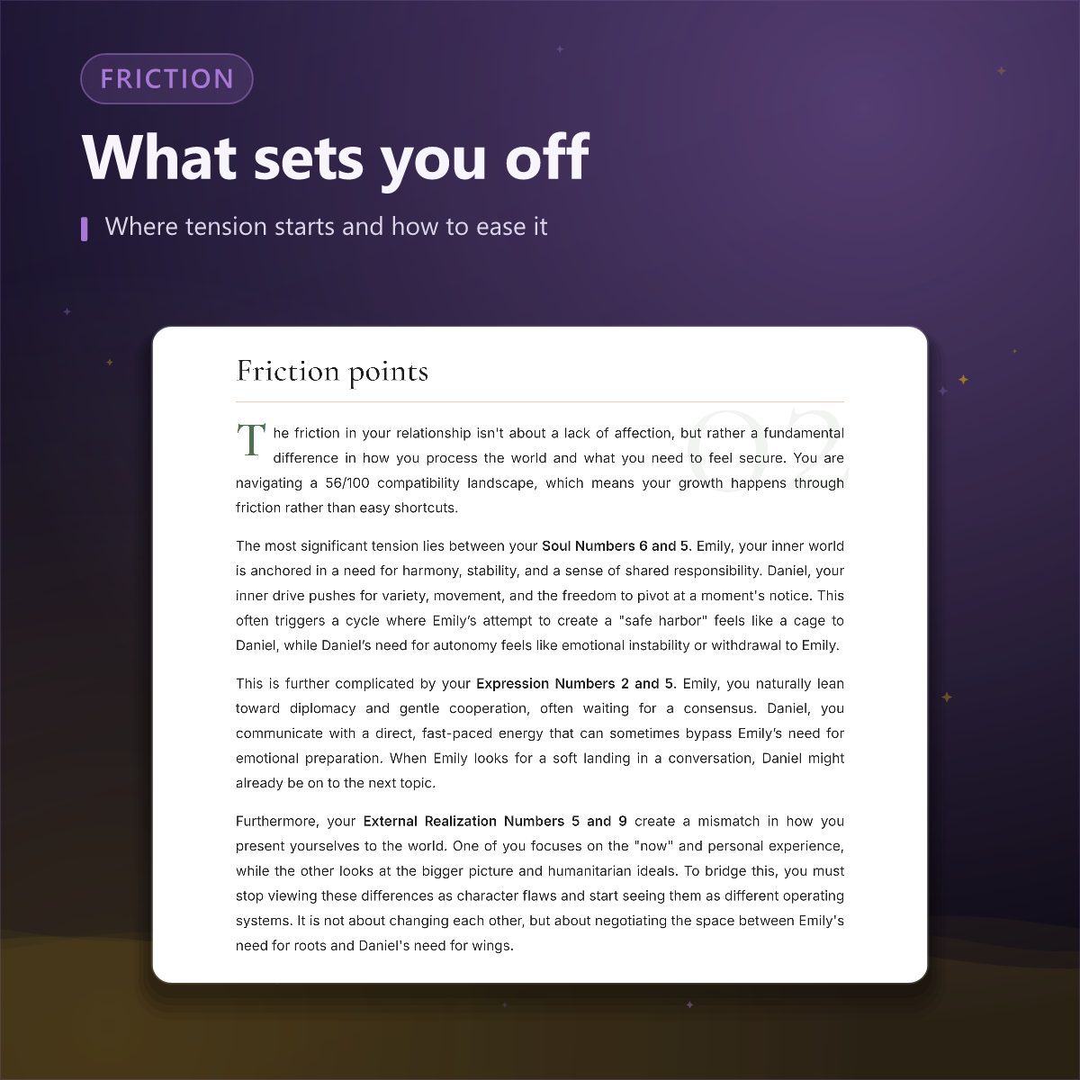 Relationship Analysis — friction points
