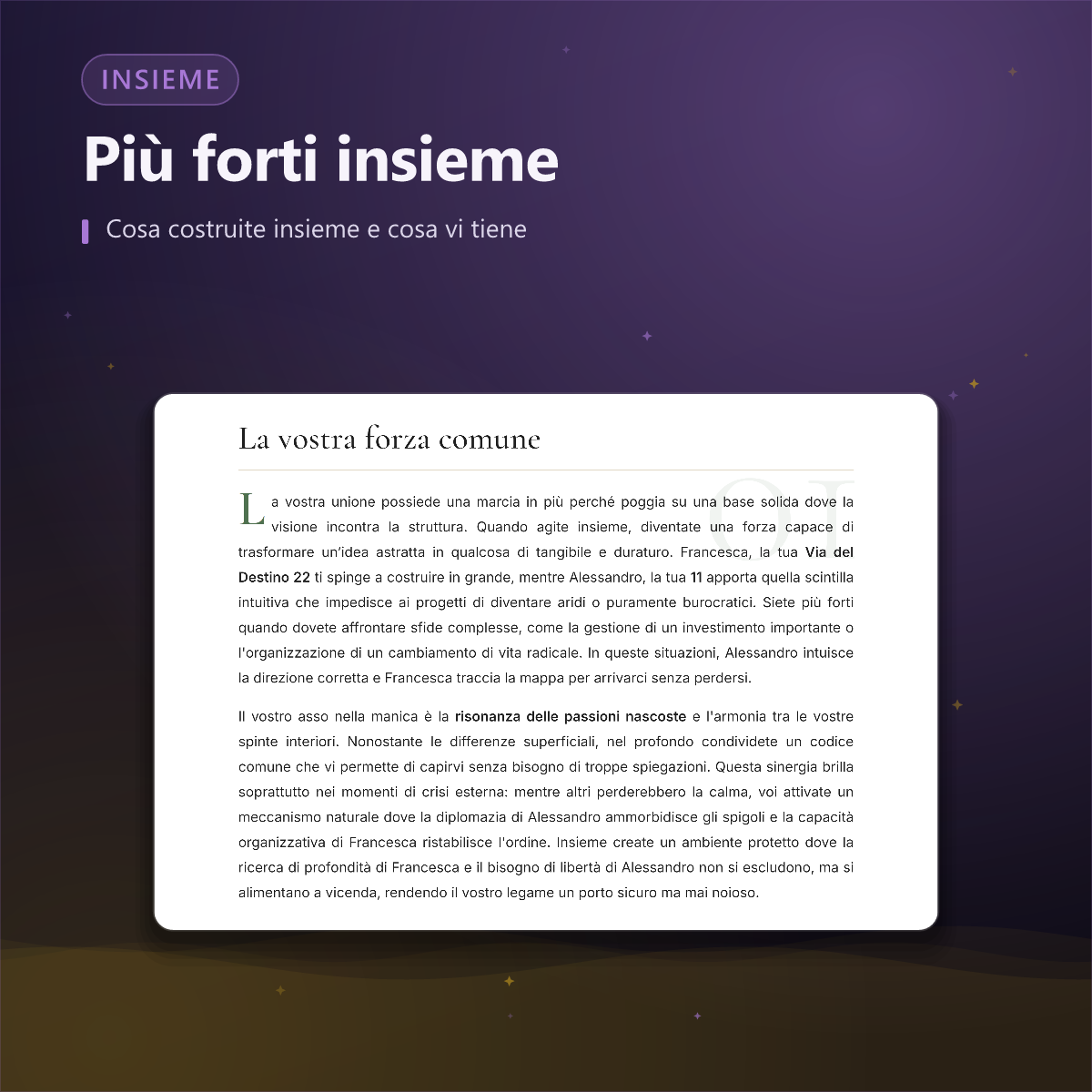 Analisi di coppia — forza comune