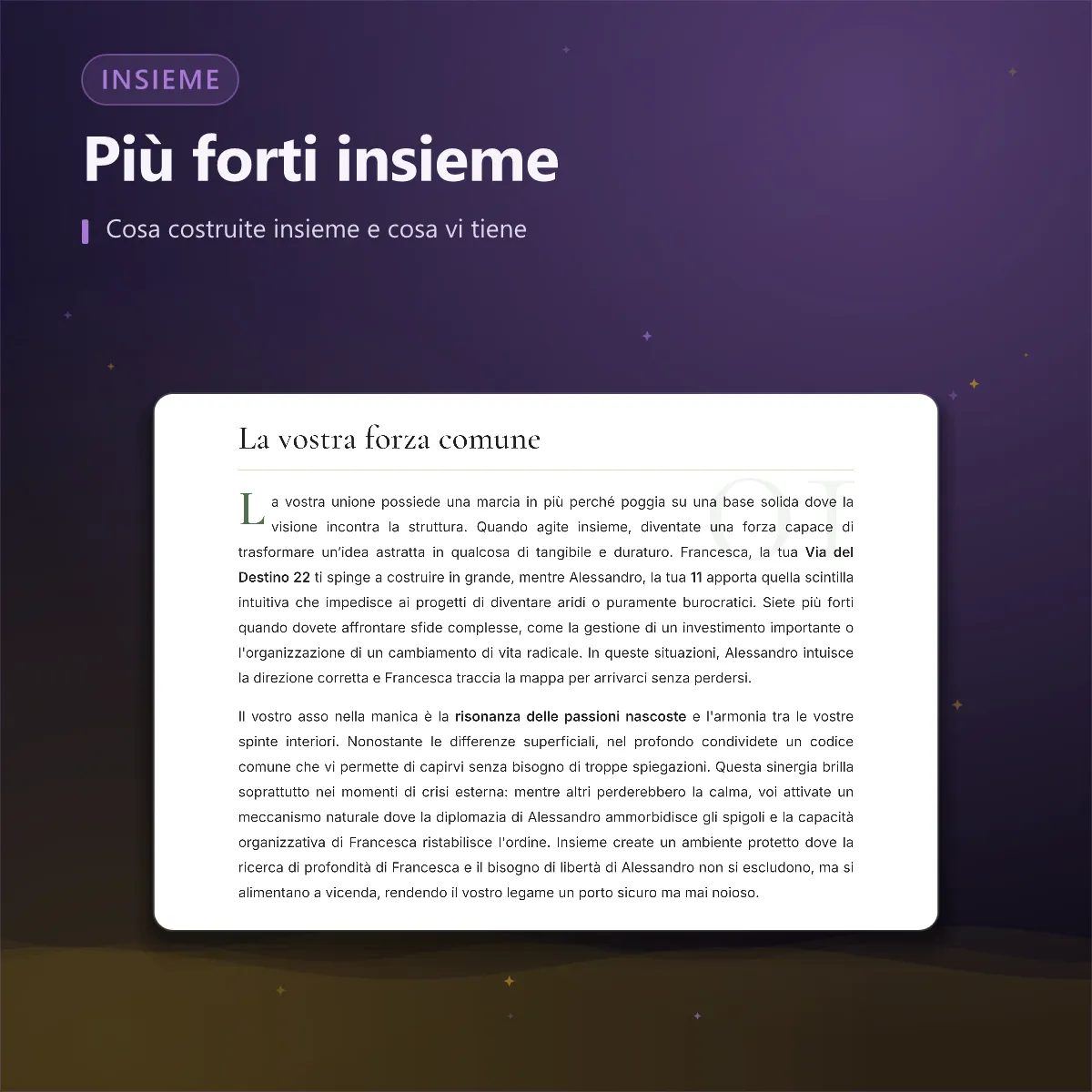 Analisi di coppia — forza comune