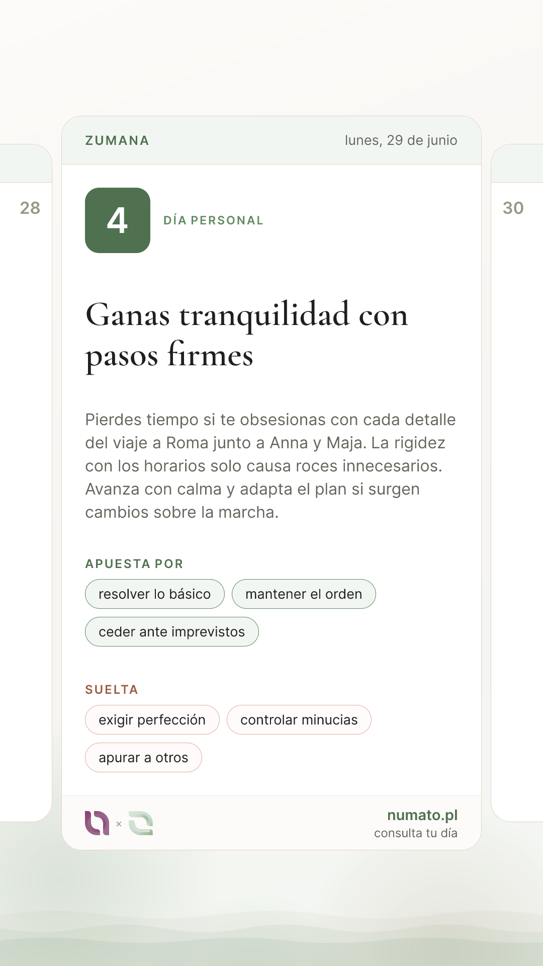 La misma tarjeta del día a pantalla completa 9:16, preparada para historias.