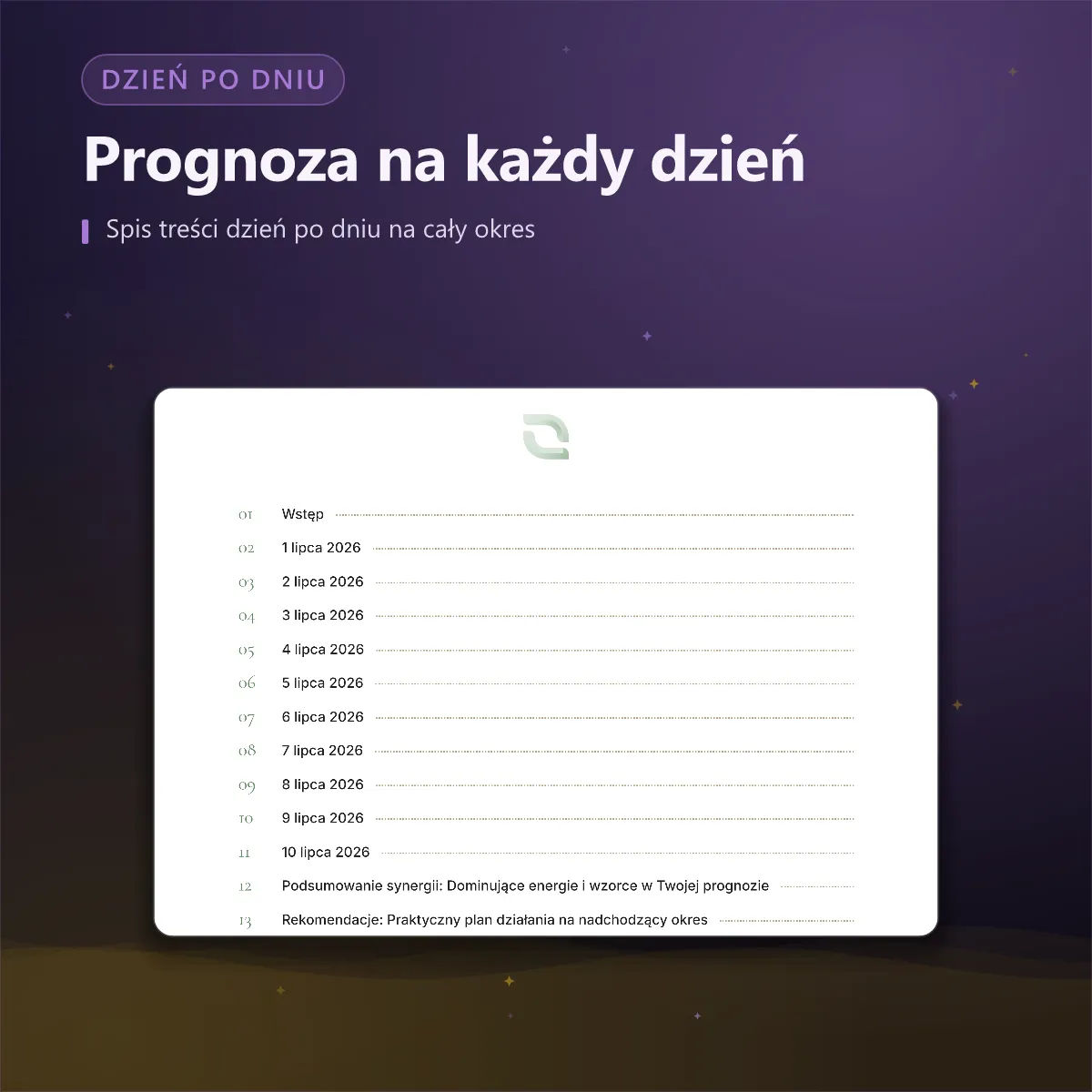 Prognoza numerologiczna — spis dni
